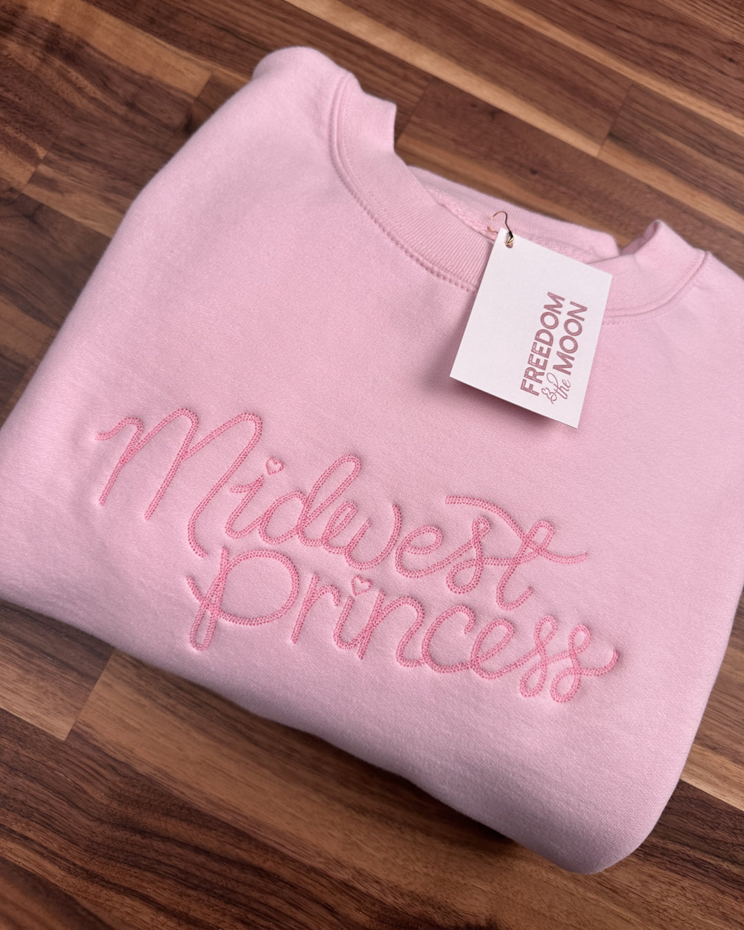 Midwest Princess Embroidered Crewneck Sweatshirt