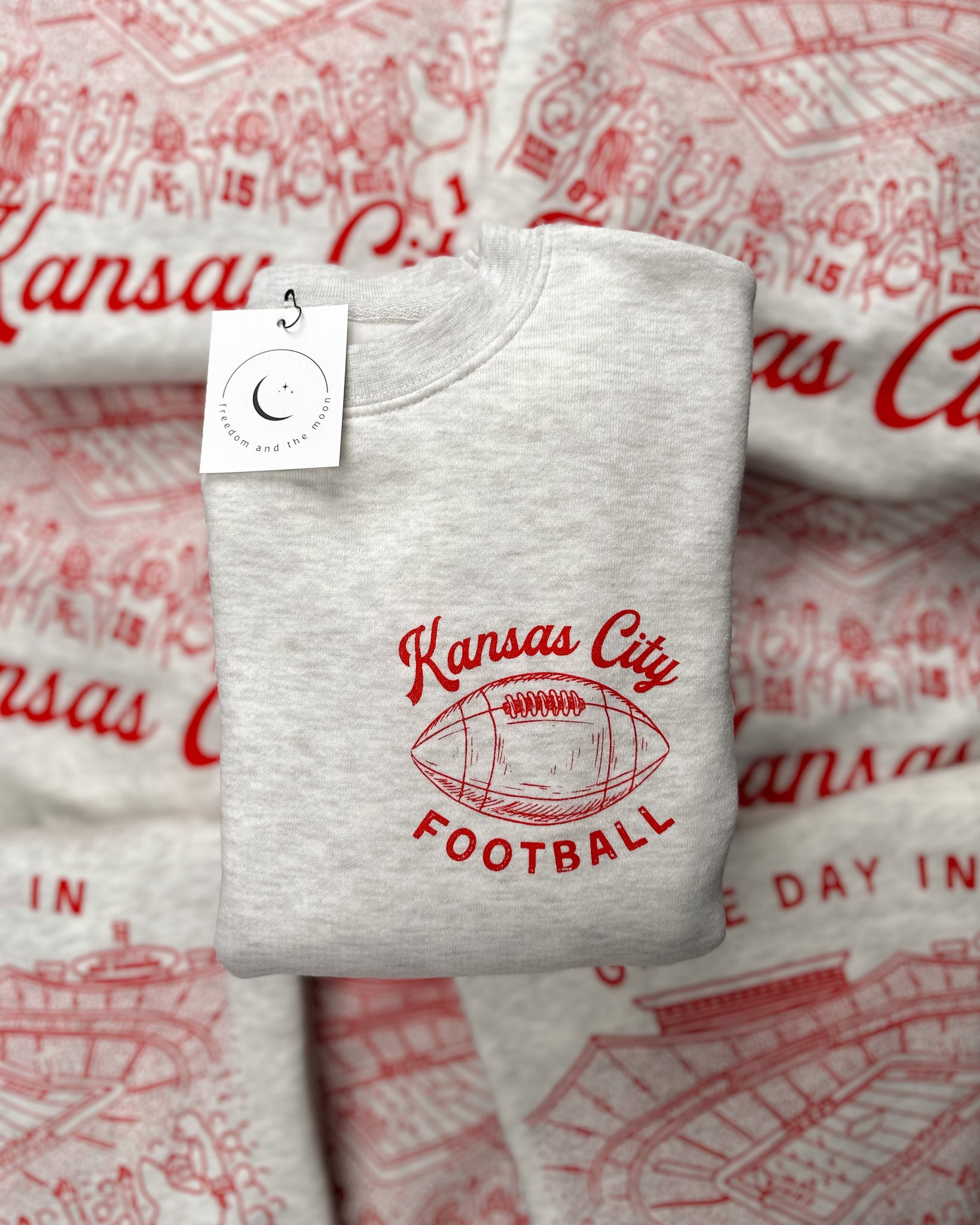 Kansas City football sweatshirt vintage arrowhead