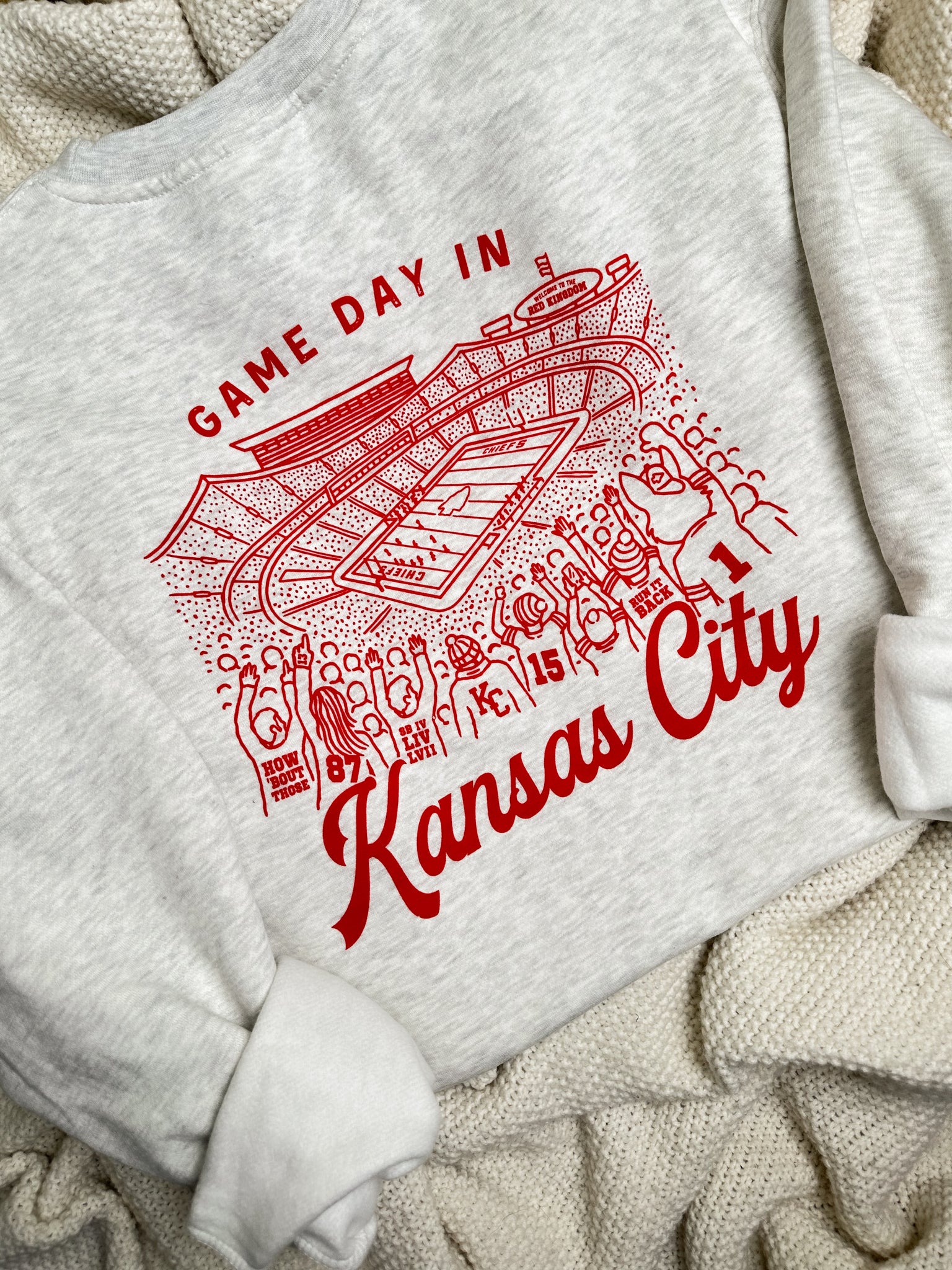 Kansas City football sweatshirt vintage arrowhead