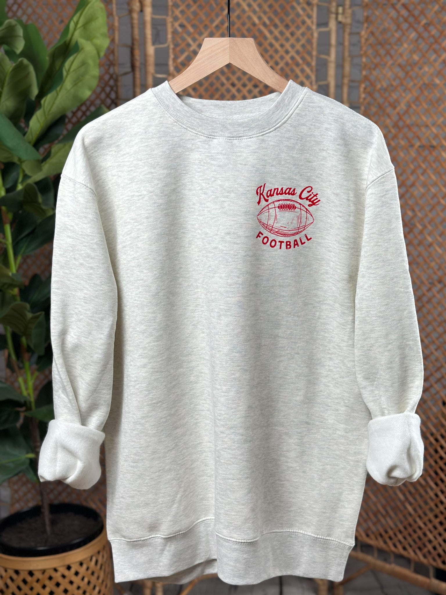 Kansas City football sweatshirt vintage arrowhead