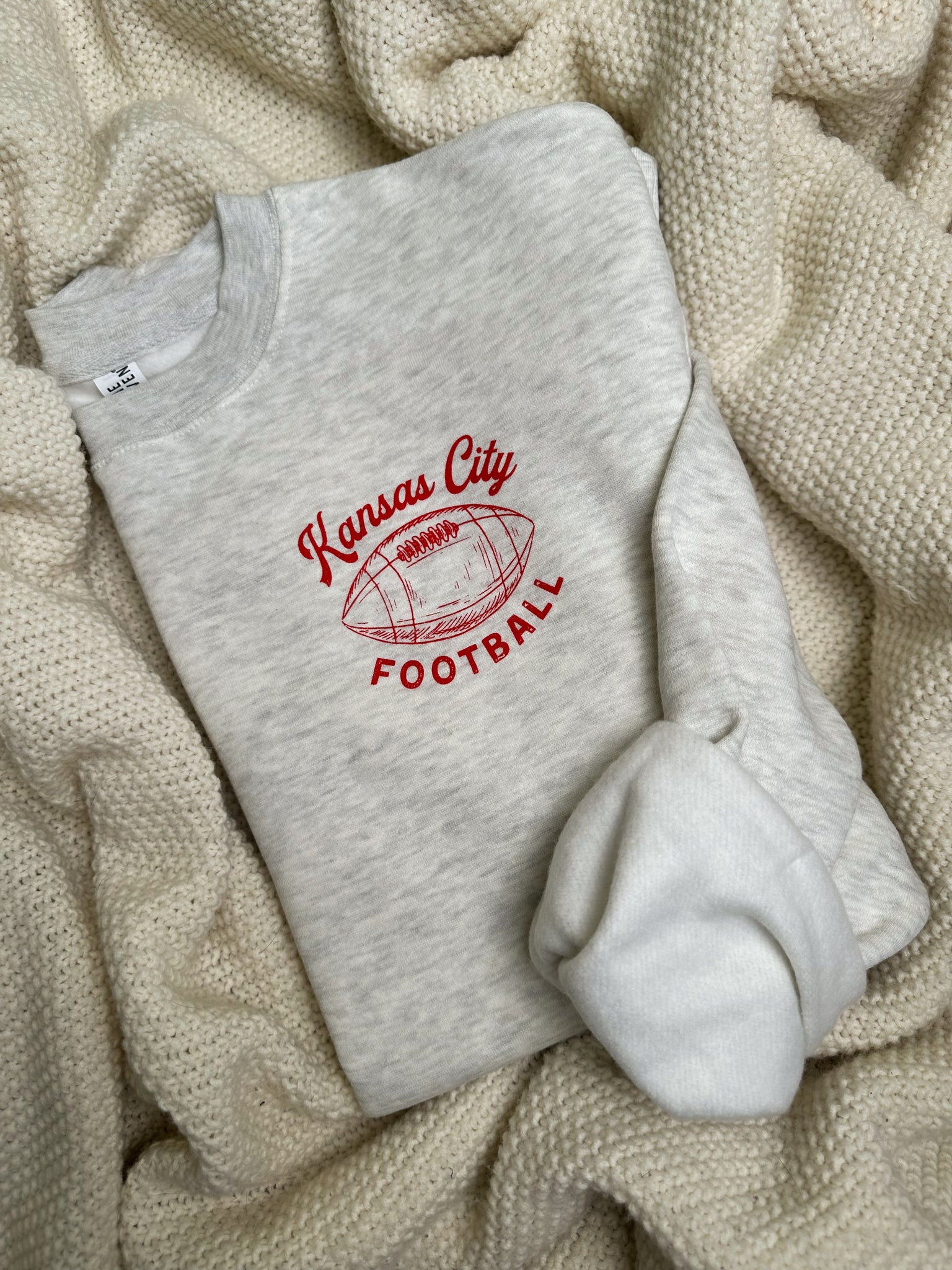 Kansas City football sweatshirt vintage arrowhead