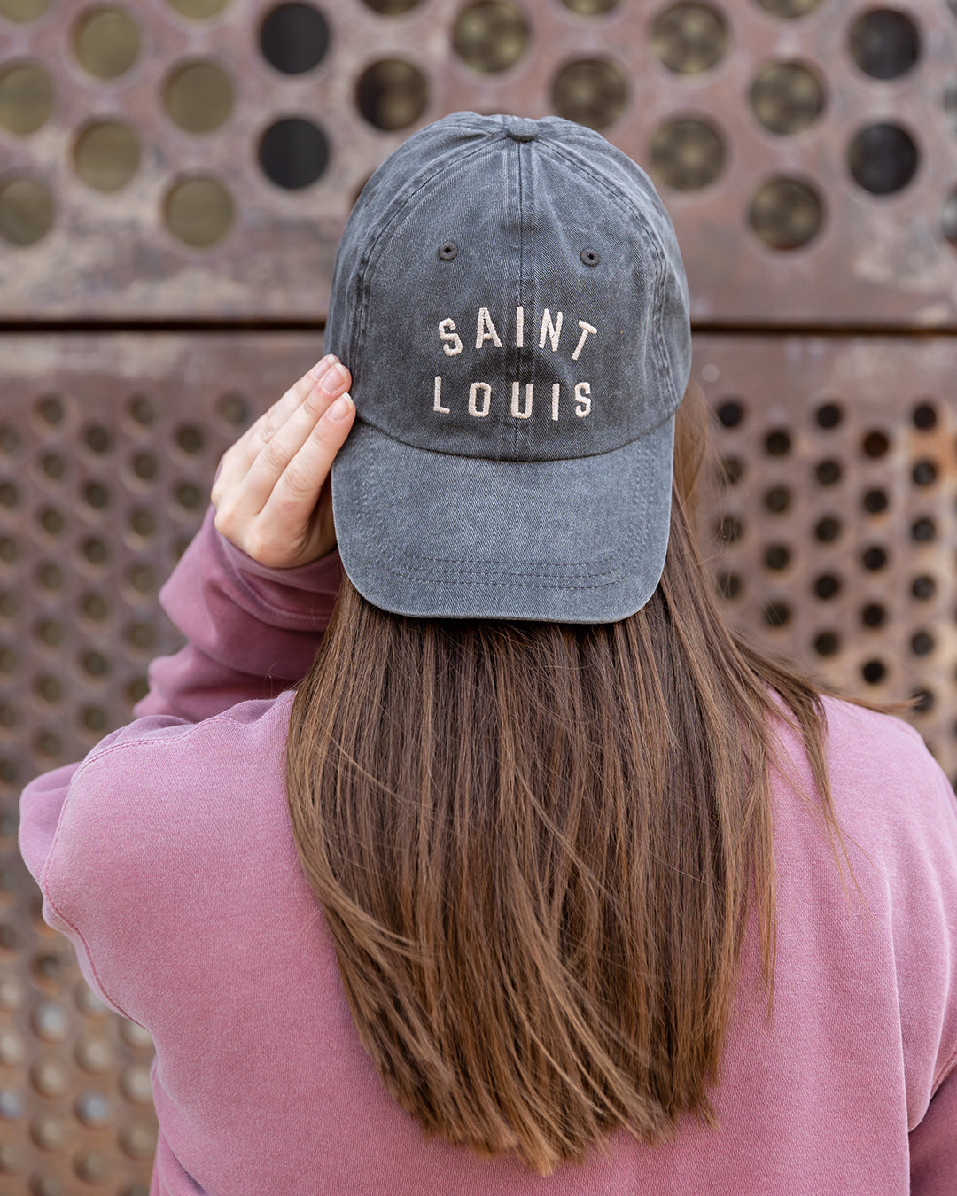 SAINT LOUIS vintage style embroidered dad baseball cap