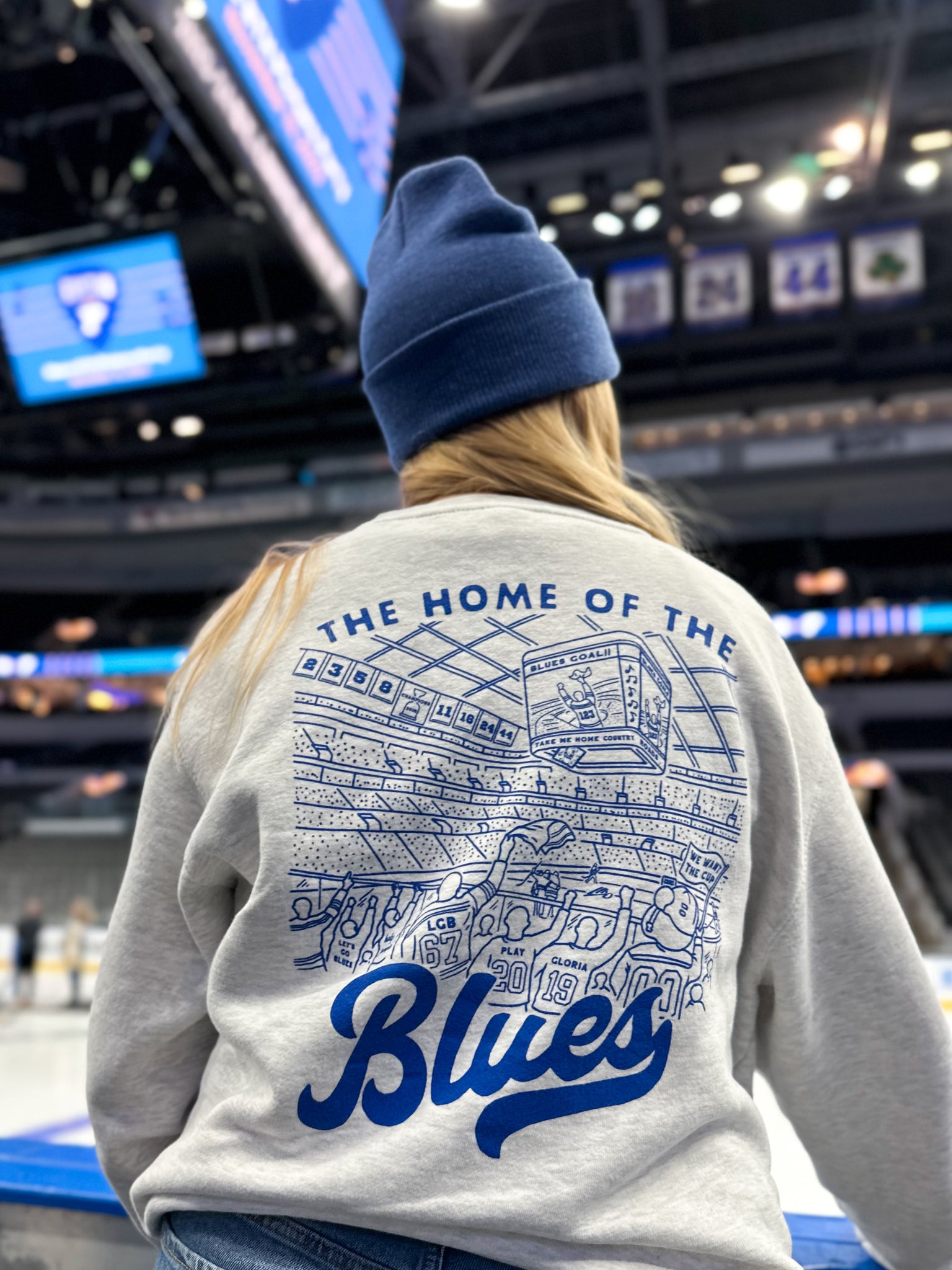 home of the st Louis blues crewneck sweatshirt vintage style